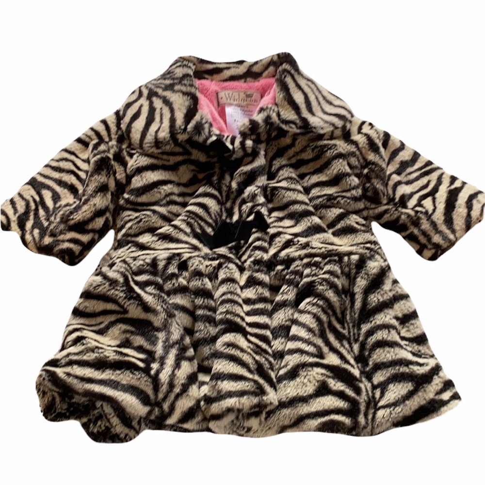 💜💜 Widgeon Girl’s Toddler Animal Print Coat Size 9M